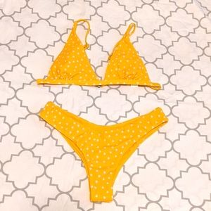 Yellow Polka Dot Bikini 💛